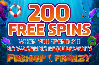 200 Free Spins when you play £10