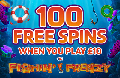 100 Free Spins - When you play £10